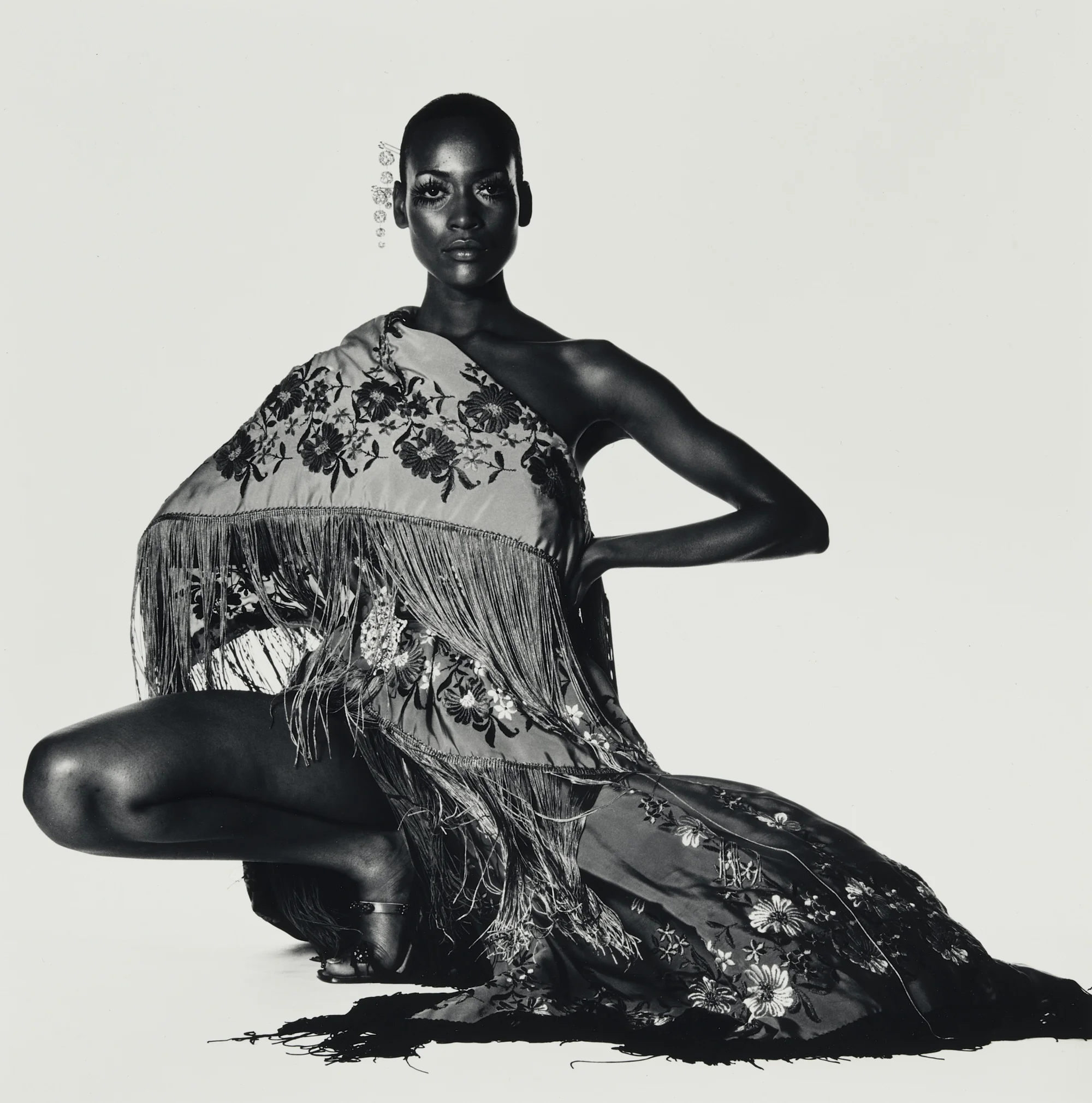 Naomi Sims in Scarf by Irving Penn